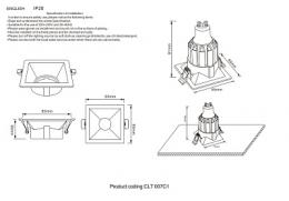 Встраиваемый светильник Crystal Lux  - 2